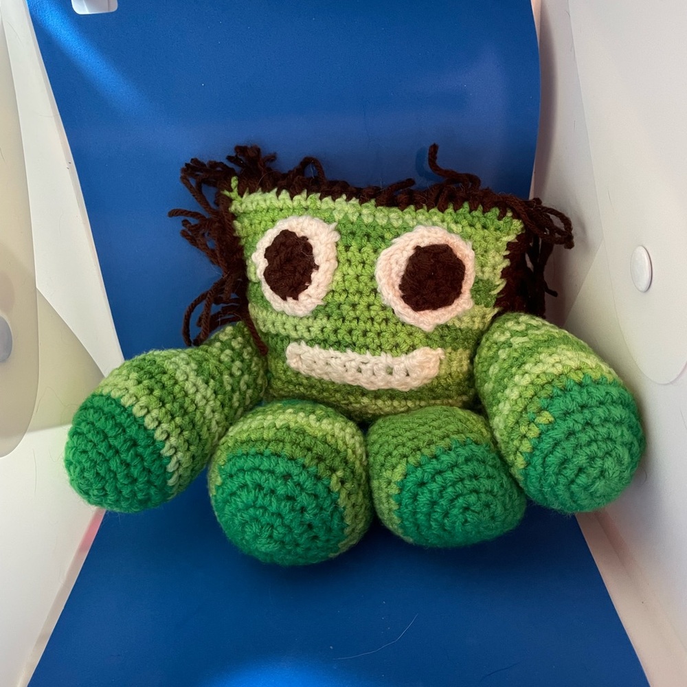 Handmade Green Crochet Plush Toy